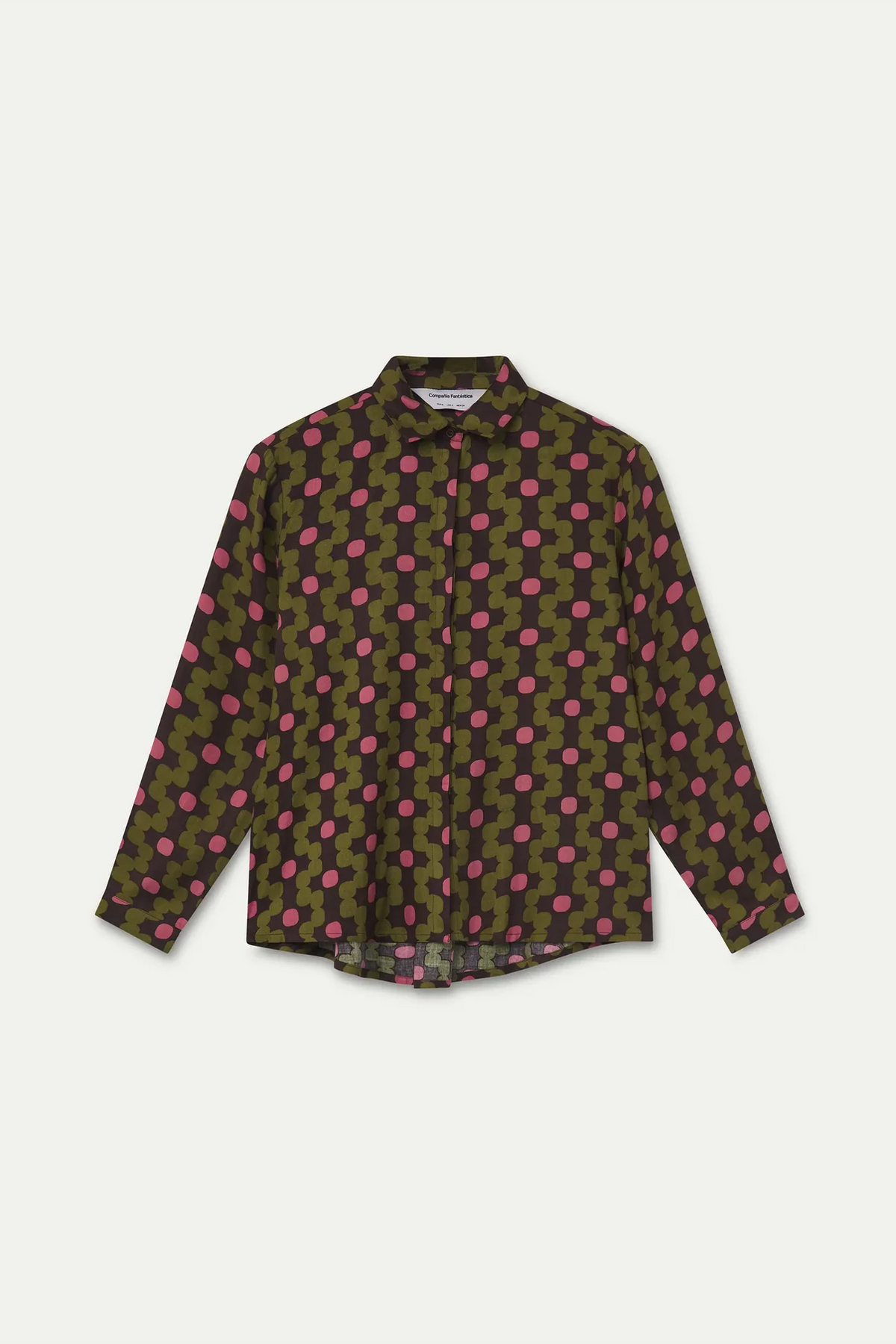 Camicia fantasia geometrica - VERDE MILITARE