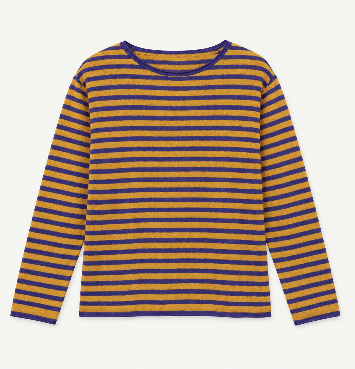 Maglione a righe - SENAPE/VIOLA