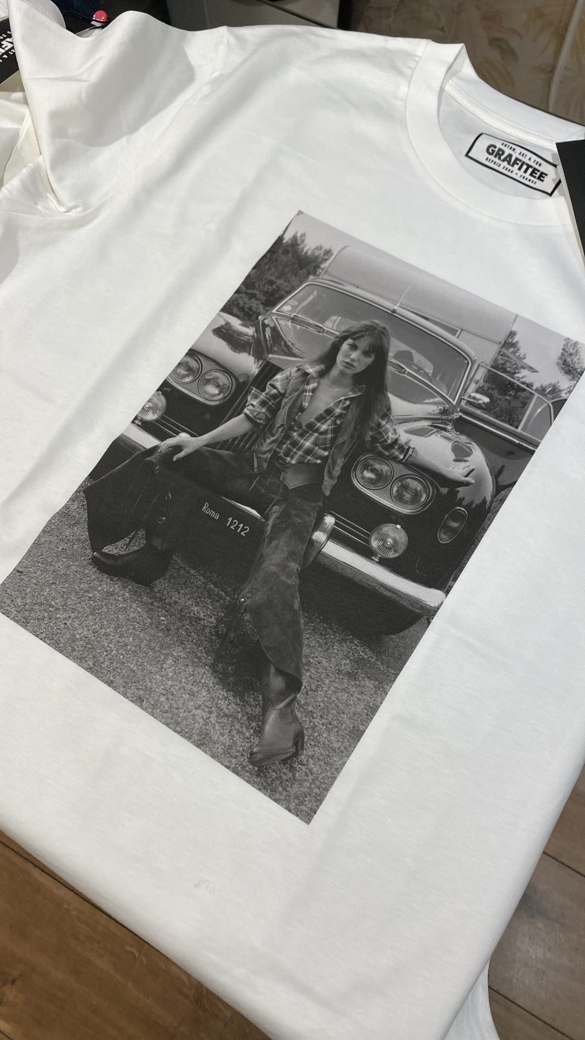 T-shirt stampa Jane Birkin - BIANCO