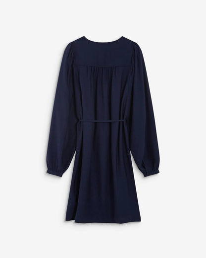Abito scollo V - BLU