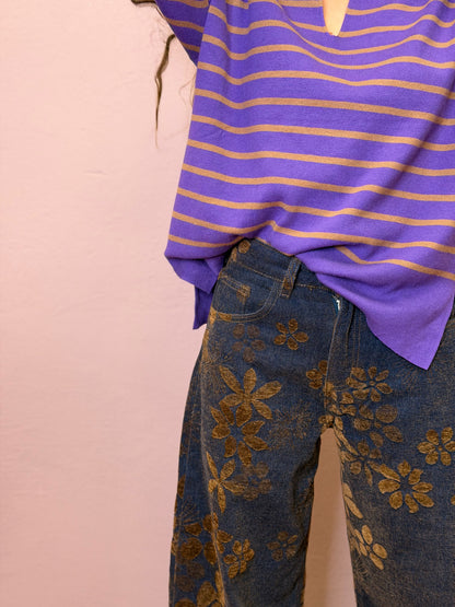 Jeans con ricami balloon - BLU