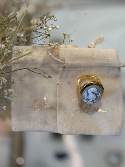 Anello vintage - AZZURRO