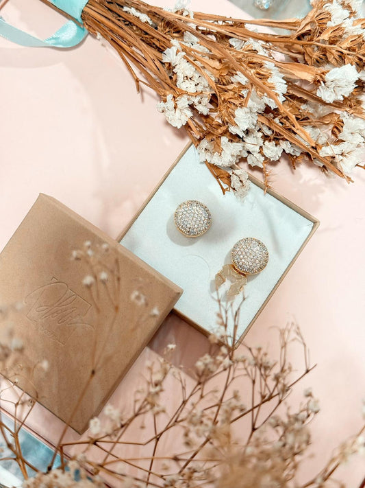 Copribottone strass - ORO