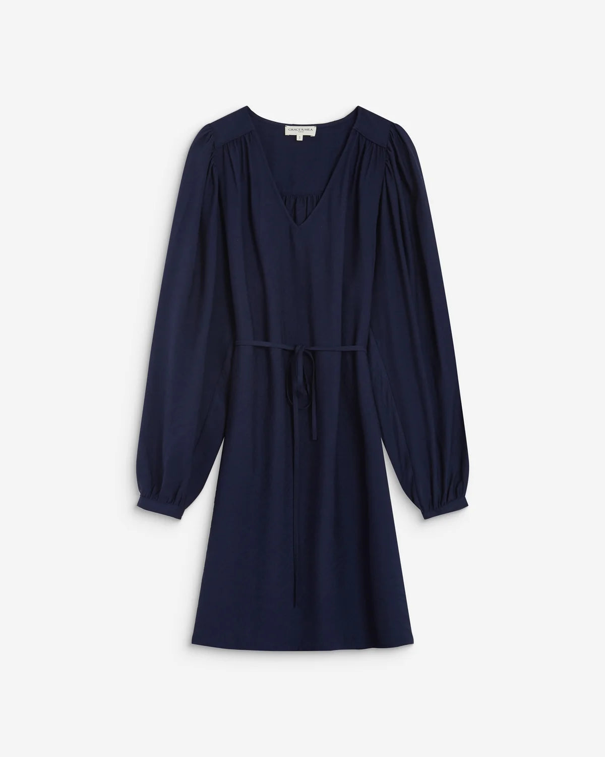 Abito scollo V - BLU