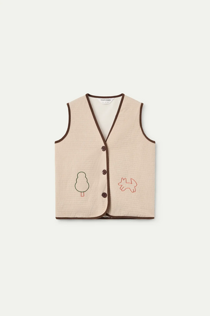 Gilet costine - ECRU