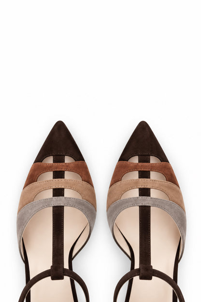 Décolleté mary jane - CUOIO/BEIGE