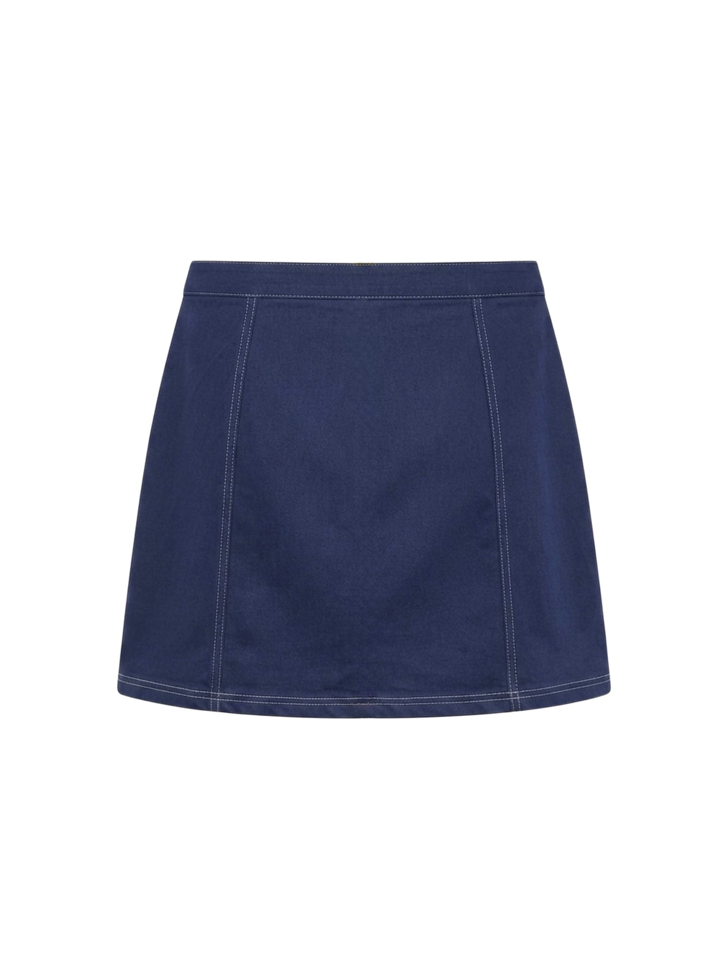 Gonna cuciture bianche - BLUE