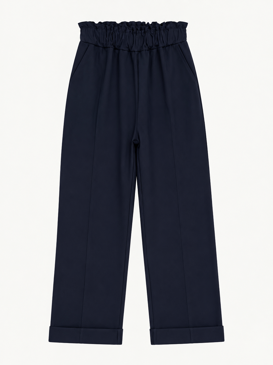 Pantalone con elastico basic - BLUE