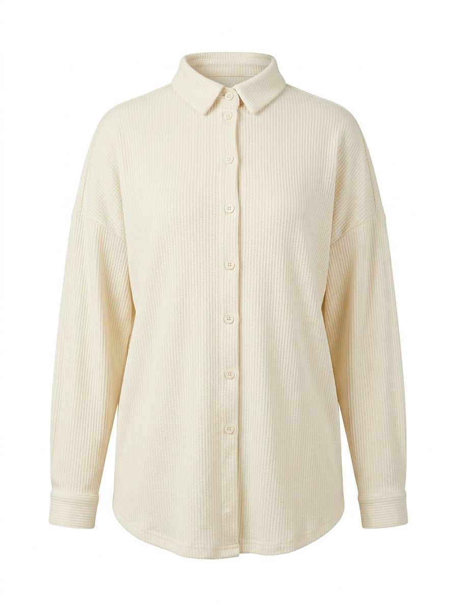 Camicia texture a rilievo - PANNA
